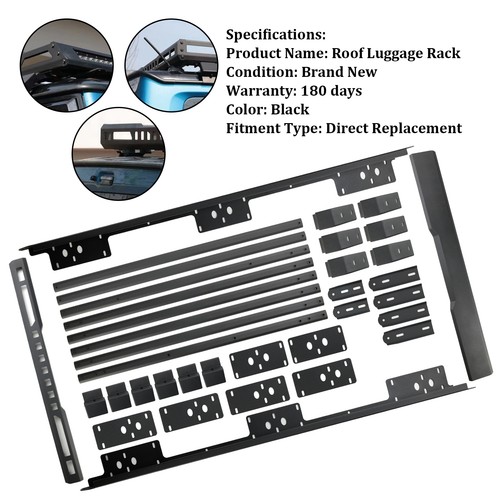 Aluminium roof rack luggage - aluminium,